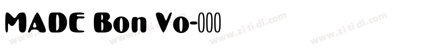 MADE Bon Vo字体转换
